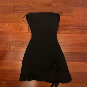 Garage Black Strapless Dress